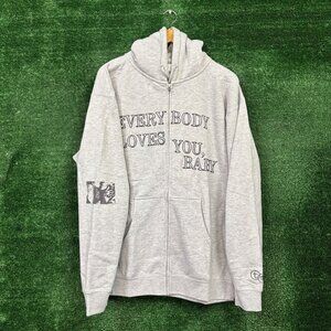 Troye Sivan One Of Your Girls Oversized Zip-Up Hoodie Size Large